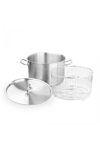 Carl Schmidt Sohn Pot with lid and frying basket, stainless steel, 10 l / 28 x 18 cm PRO-X