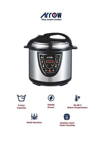 ARROW 8L MINI Electric Pressure Cooker, 1300W