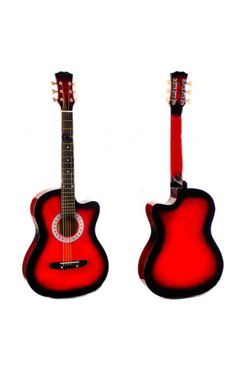 Depox Classical guitar 4/4 - 95 cm, red