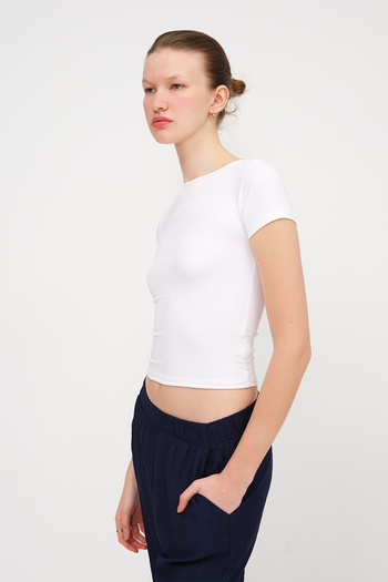 Addax Crew Neck Basic T-Shirt P0268