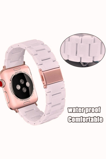 PSGT Reçine Saat Kayışı Watch Band 49/46/45/44mm Uyumlu Çelik Bilezik Serisi 10 9 8 7 6 Se 5 4 Ultra 2