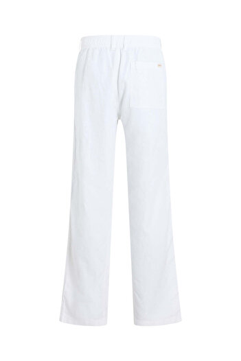 Calvin Klein Erkek Beyaz Pantolon