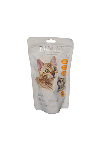 RANOVA Freeze Dried Duck Fillet Cat Treats - 25 G Pack Of 6