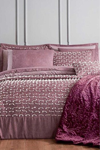 Özdilek Çeyiz Seti Naturel Deco Rose