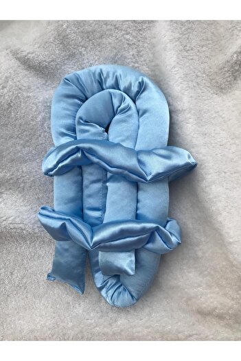 FashionSButik Γυναικείο υφασμάτινο μπλε χρώμα Σετ κούμπωμα μαλλιών χωρίς θερμότητα για styling μαλλιών