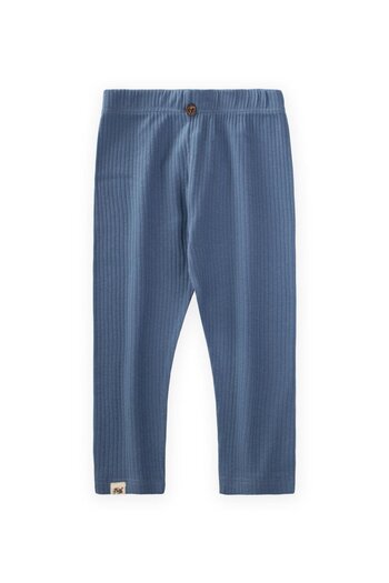 Cigit 0-5 Years Ribbed Indigo Blue Tights
