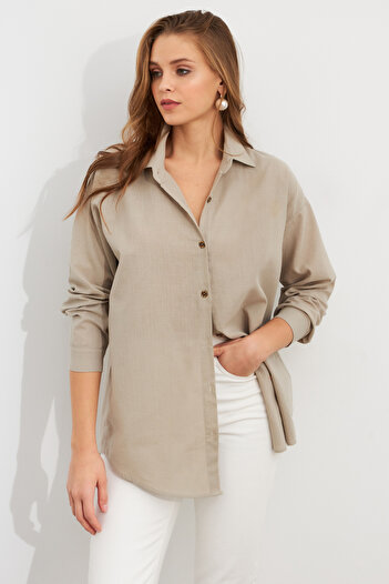 Cool & Sexy Women's Gray Shirt Q1100