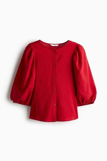 H&M Linen-blend blouse