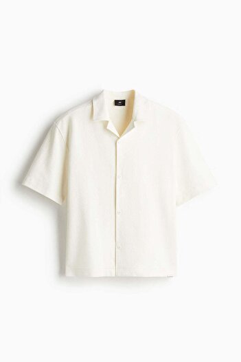 H&M Loose Fit Brushed Resort Shirt