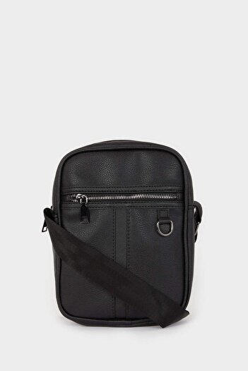 DeFacto Men's Faux Leather Crossbody Bag E7916Axns