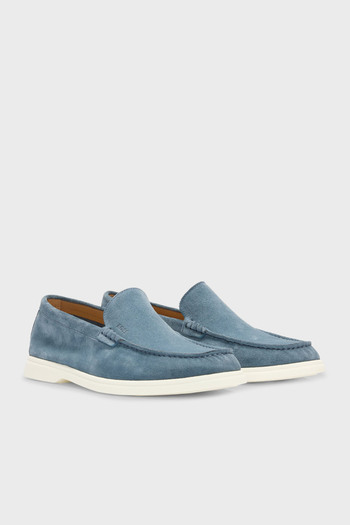 BOSS Logolu Süet Loafer Ayakkabı Erkek AYAKKABI 50543083 460