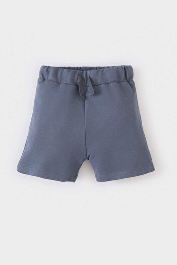 DeFacto Baby Boy Set: Crew Neck, Striped Sleeves Shorts B6986A525Sm