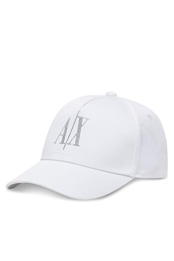Armani Exchange 100% Cotton Women's Baseball Sports Cap with Logo Pattern and Adjustable Buckle