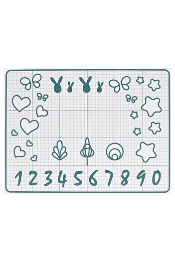 IKEA BAKTRADITION Baking mat, white/turquoise, 61 x 46 cm