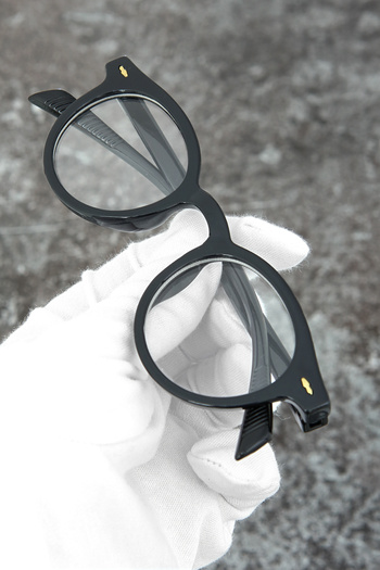 Nilu Moda Round Black Transparent Blue Light Protective Glasses