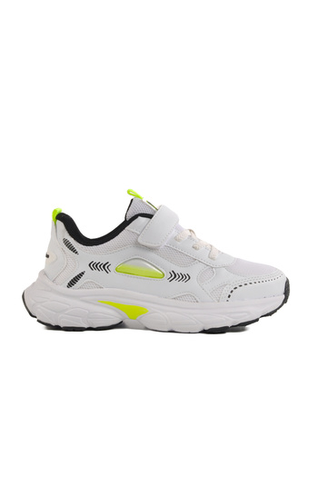 pepino White Velcro Mesh Lightweight Boys' Sports Shoes