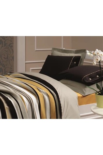 Luoca Patisca Acrylic Knitted Blanket Set Single Brown Mustard