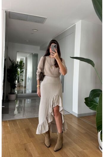 My Blog Stone Ruffle Skirt - 251029