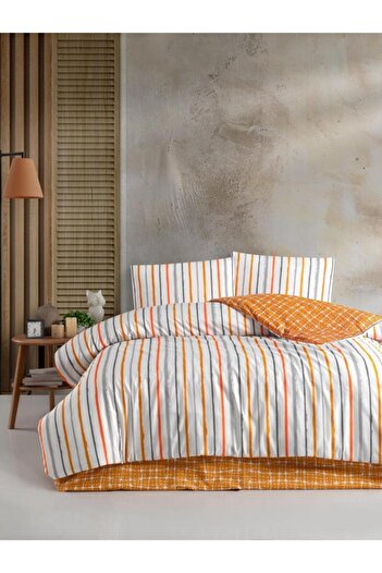 HOME DESIGN Wavy Stripe Single Duvet Cover Set