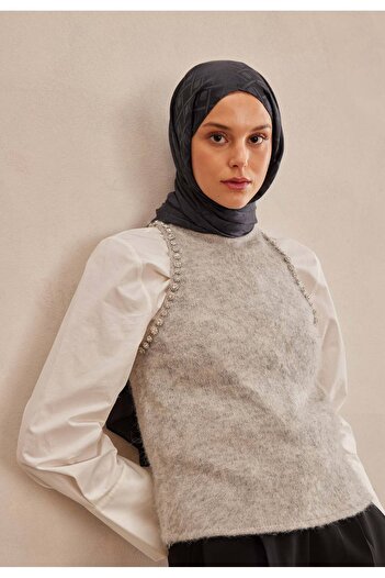 Fresh Anthracite Porto Jacquard Shawl