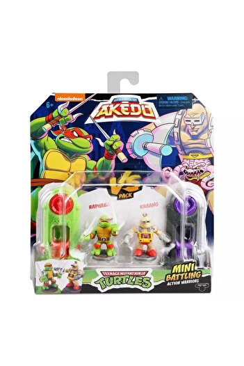 Akedo Teenage Mutant Ninja Turtles Raphael vs Kraang Mini Figure Set