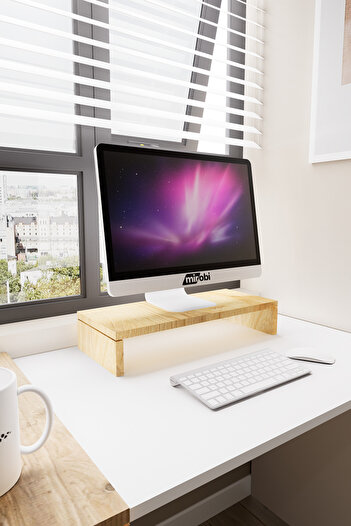 Mirobi Kula Ekran Monitor Stant Altı Altlığı Organizer Stand Yükseltici Sehpa Rivoli