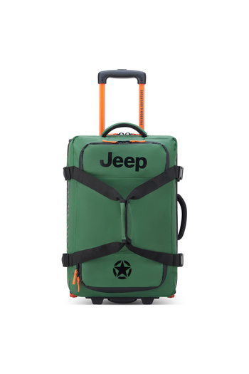 Jeep Js005a 55 Cm Softcase 2-wheel Trolley Duffle Elm Green