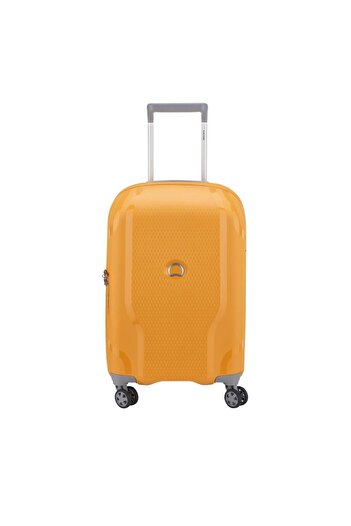 Delsey Recycled Clavel 55Cm Expandable 4 Double wheel Cabin Luggage Trolley Yellow