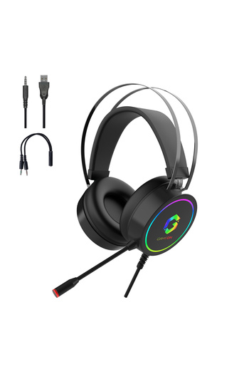 GAMEON GOT200A Thunderstrike, RGB Gaming Headset, Supporting PS4/PS5/XBOX ONE/PC, USB +3.5mm, Black