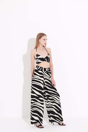 Aslı Özgün Zebra Salaş Pantolon