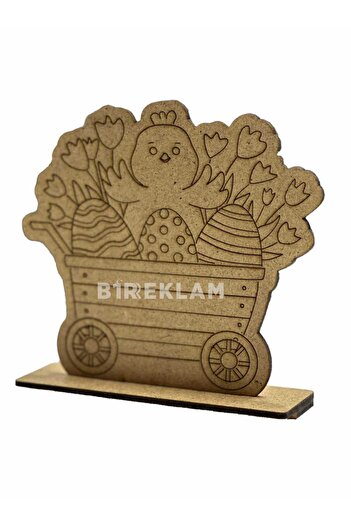 BİR LAZER Cute Chick and Colorful Eggs Wooden Painting Activity Educational Montessori Children's Development Toy