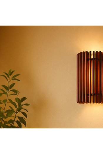 hü ma tasarım ve aksesuar Cheapest Wooden Reflection Daylight Sconce Chandelier Rustic Nordic Sconce