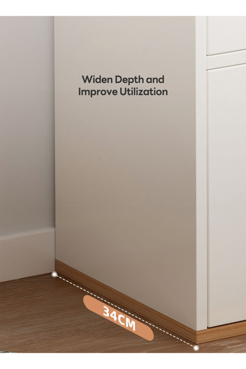 sharpdo Minimalist Bedroom Nightstand, Stylish Bedside Table with Open Space