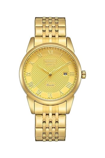 Generic Kenneth Scott Men Japanese Quartz Movement Watch Analog Display And Bracelet Strap K23030 Gbgc Gold