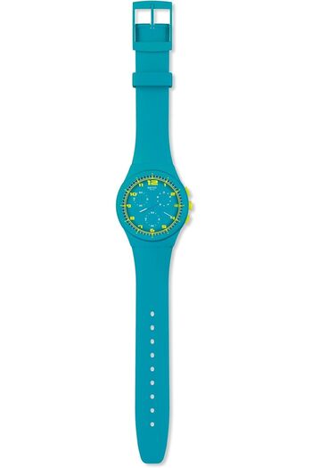 Generic Swatch Women Susl400 Acid Drop Blue Silicone Watch