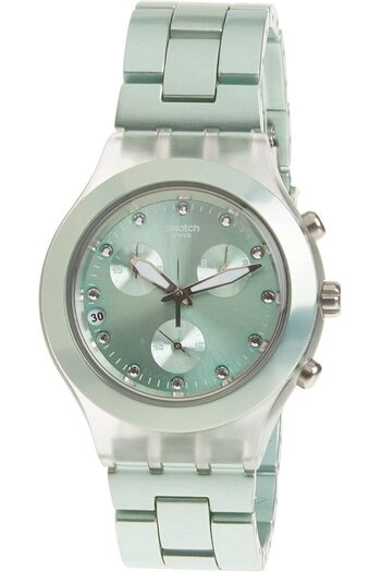 Generic Swatch Full Blooded Mint Unisex Watch Model Svck4056Ag Green Green Casual