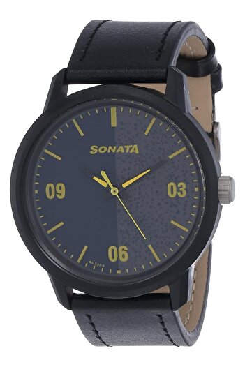 Generic Sonata 77085Pl03 Volt Analog Watch For Men Grey