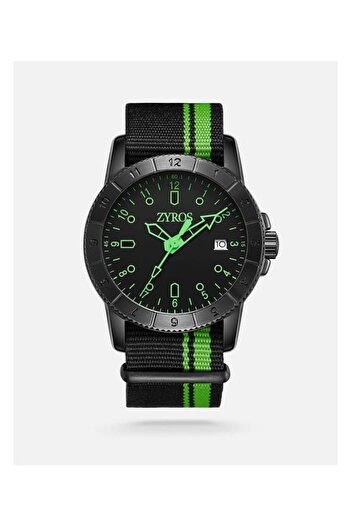 Generic Distinctive Men Watch In Black And Green