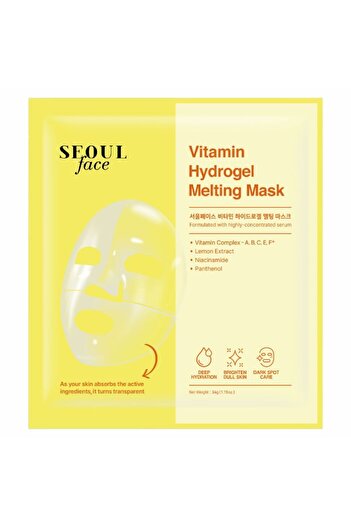 Dermal Seoulface Vitamin Hydrojel Şeffaflaşan Eriyen Maske 34g
