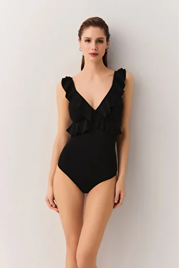 SUWEN Ruffle Swimsuit