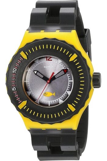 Generic Swatch Unisex Suuj100 Originals Analog Display Swiss Quartz Black Watch