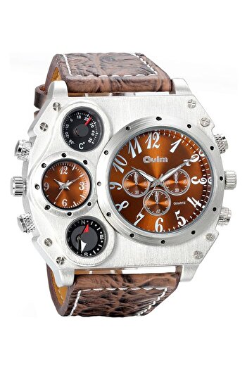 Generic Mens Chronograph Watch Waterproof And Luminous Silicon Strap Multifunction Quartz Business Watch