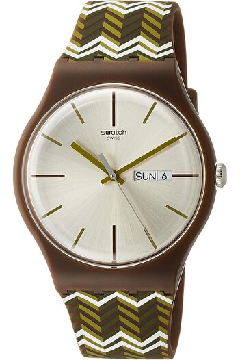 Generic Swatch Unisex Gn237 Blue Plastic Watch