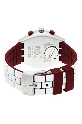 Generic Swatch Unisex Ycs1012 Irony Analog Display Swiss Quartz White Watch