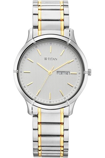 Generic Titan Lagan Collection Analog Silver Dial Men Watch Nn1775Bm02 Nr1775Bm02 Silver White