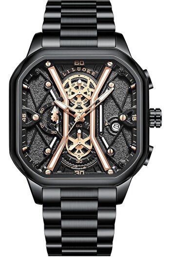 Generic Men Waterproof Ultra Thin Digital Sports Watch With Stainless Steel Case And Silicone Band Stylish