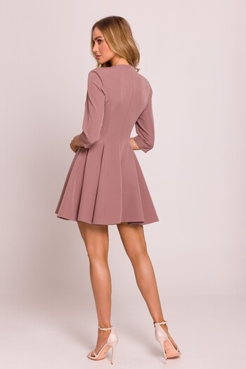 Made of Emotion Mini flared dress with wedges