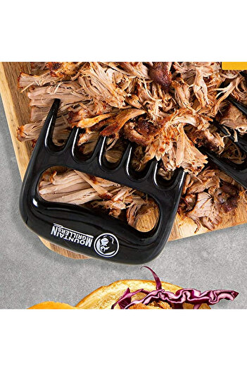 MOUNTAIN GRILLERS Set of 2 Mountain Grillers grilling utensils, plastic, black, 15 x 12 x 3 cm