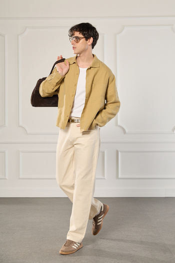 Beyyoglu Πουκάμισο Oversize από 100% λινό