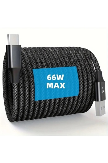 RXL SL 66W USB to Type-C Fast Charging Cable 2m for Android Phones and Data Transfer